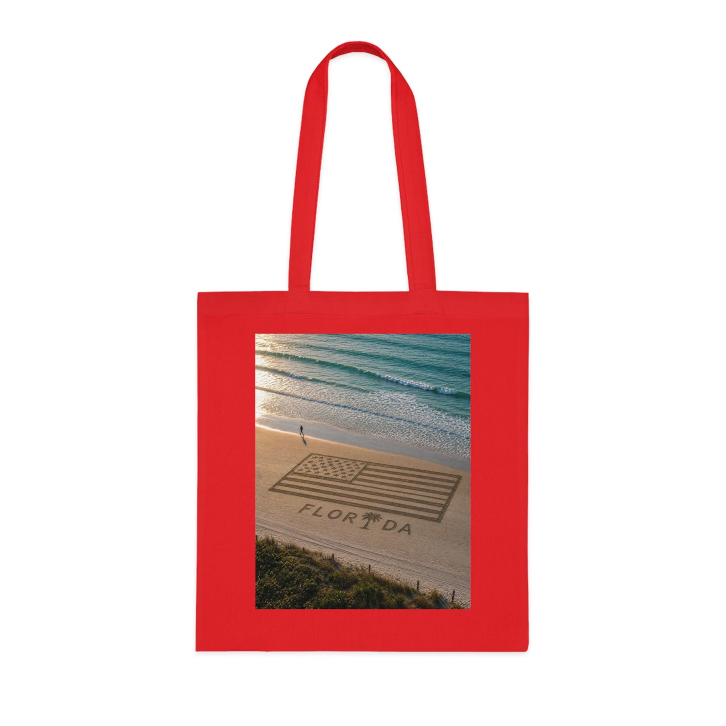 Florida Beach 100% Cotton Tote Bag