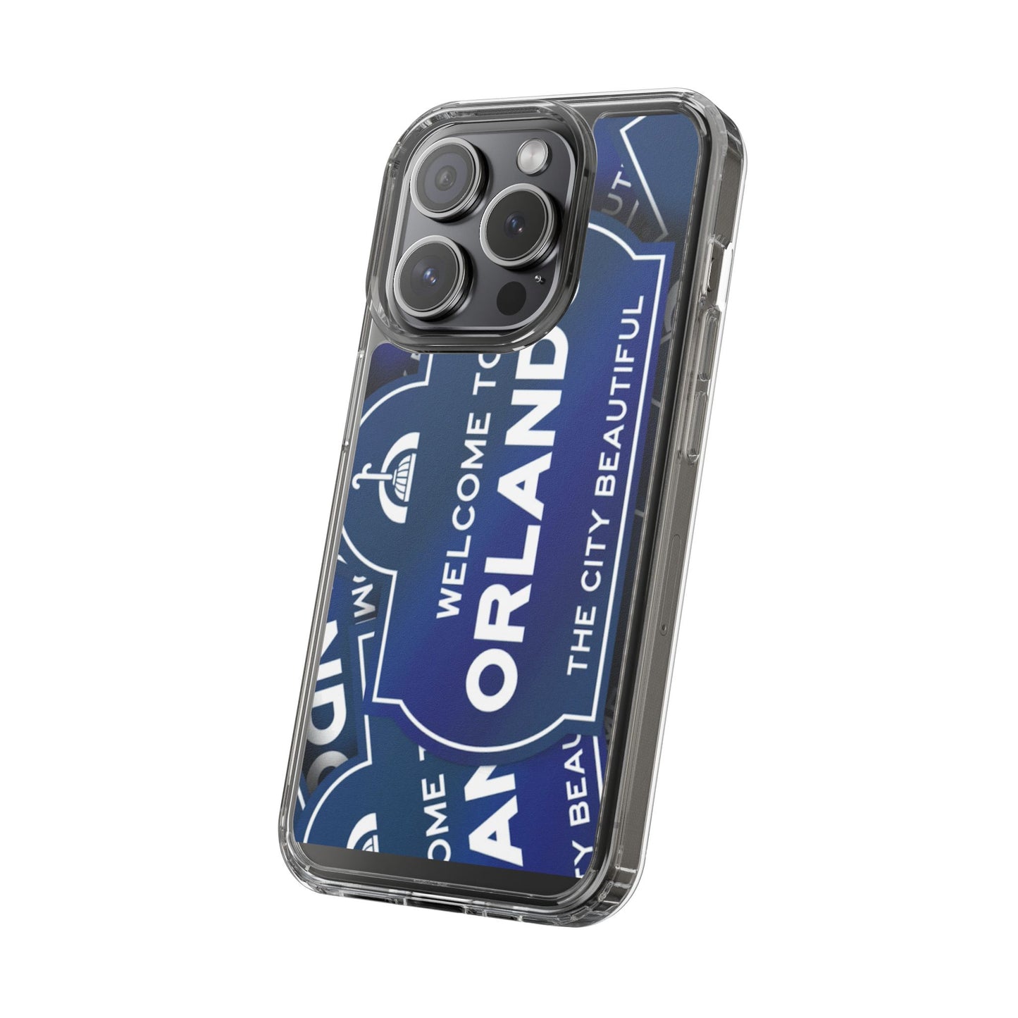 Orlando Clear Phone Case — "Welcome to Orlando" City Sign Design