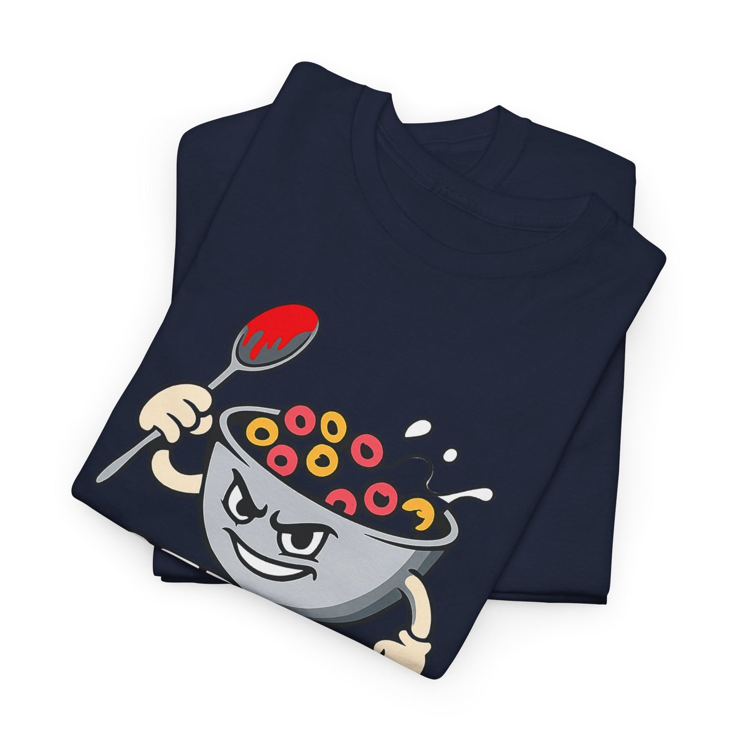 Cereal Killer Graphic Tee — Funny Breakfast Cartoon T‑Shirt