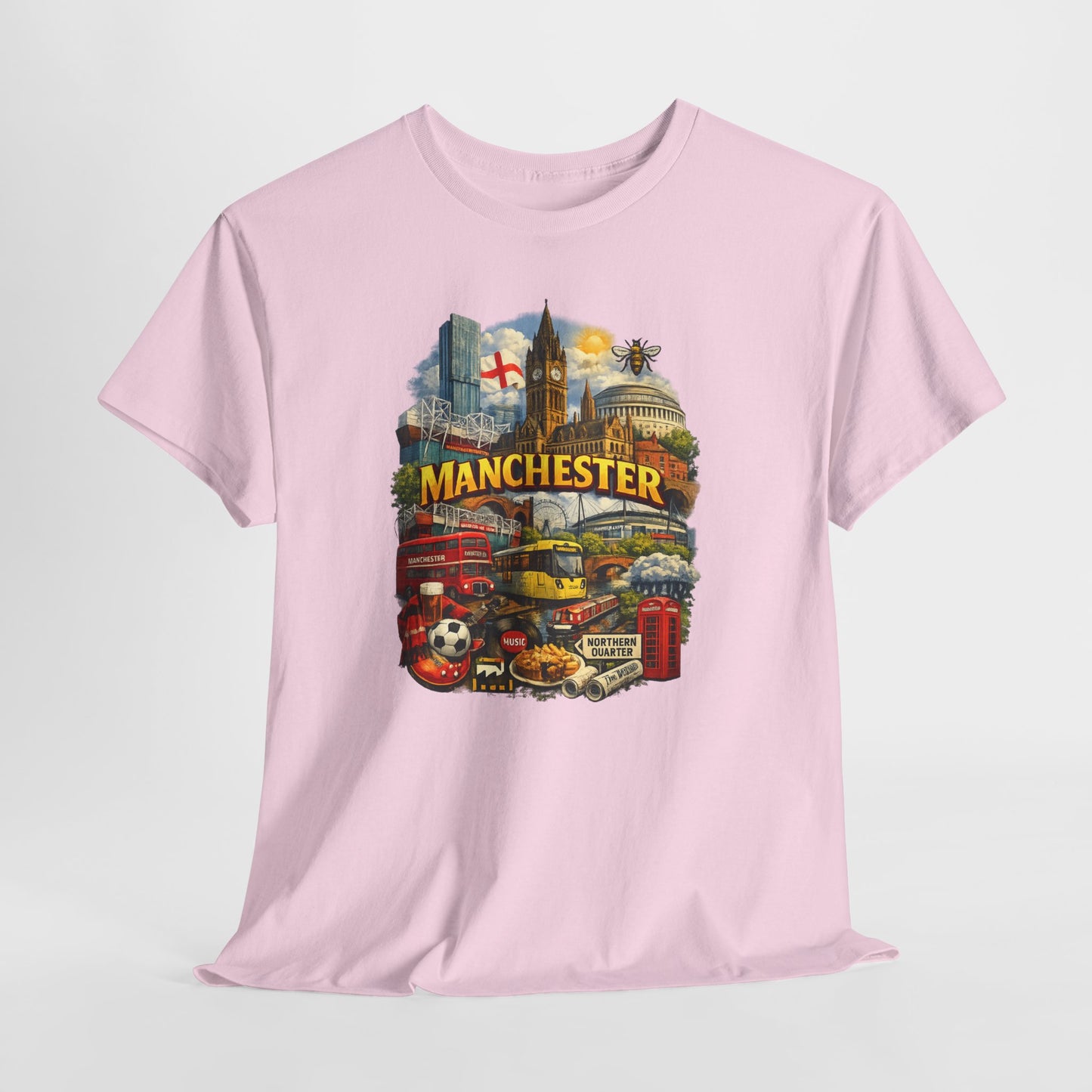 Manchester Skyline Collage T-Shirt