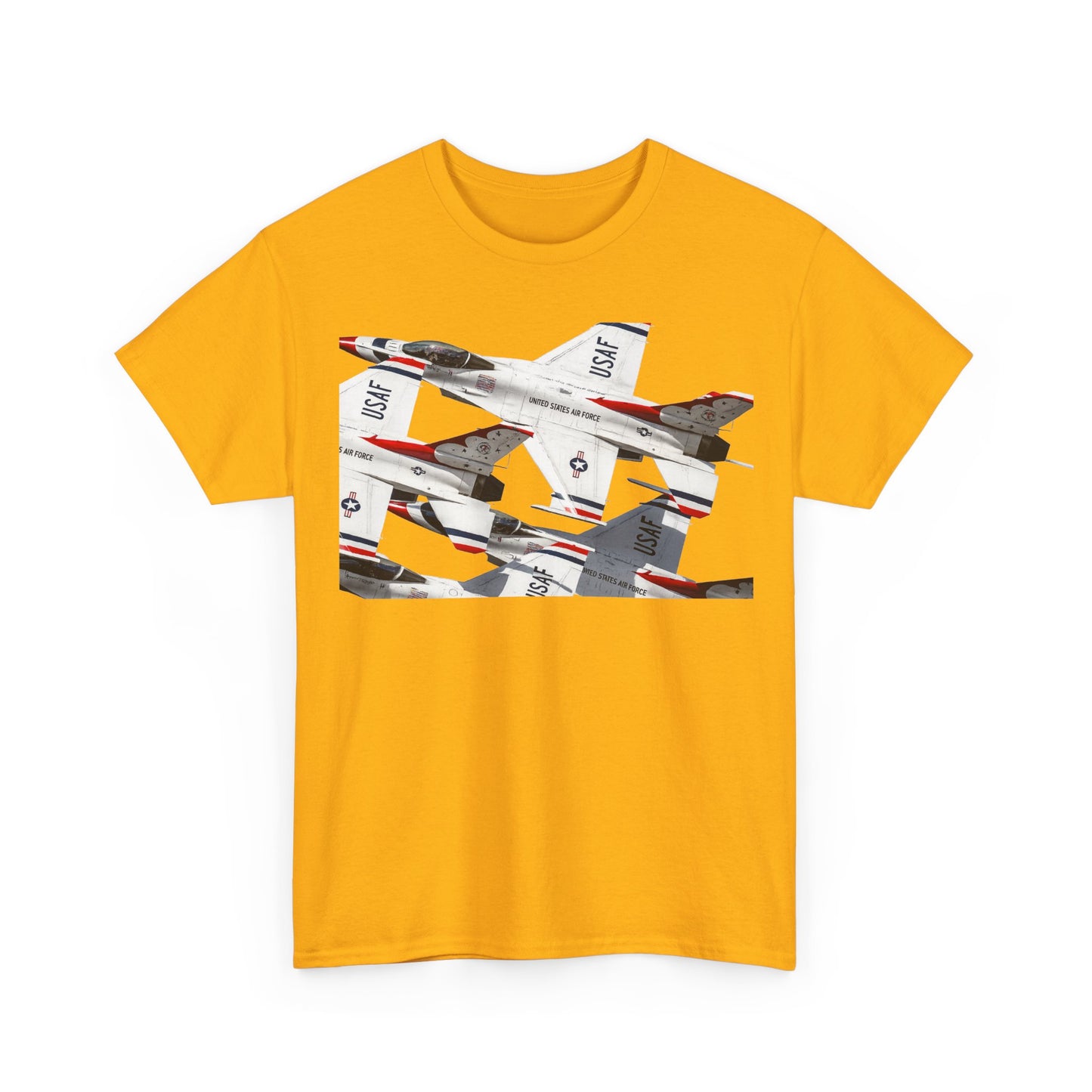 Thunderbirds Jet Formation T‑Shirt — Military Aviation Fighter Jets Tee