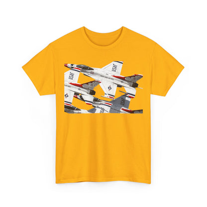 Thunderbirds Jet Formation T‑Shirt — Military Aviation Fighter Jets Tee