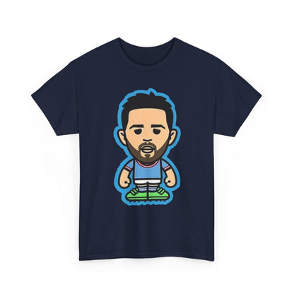 Bernardo Silva Manchester City Legend Graphic Tee — Player Cartoon Front & Tribute Poster Back