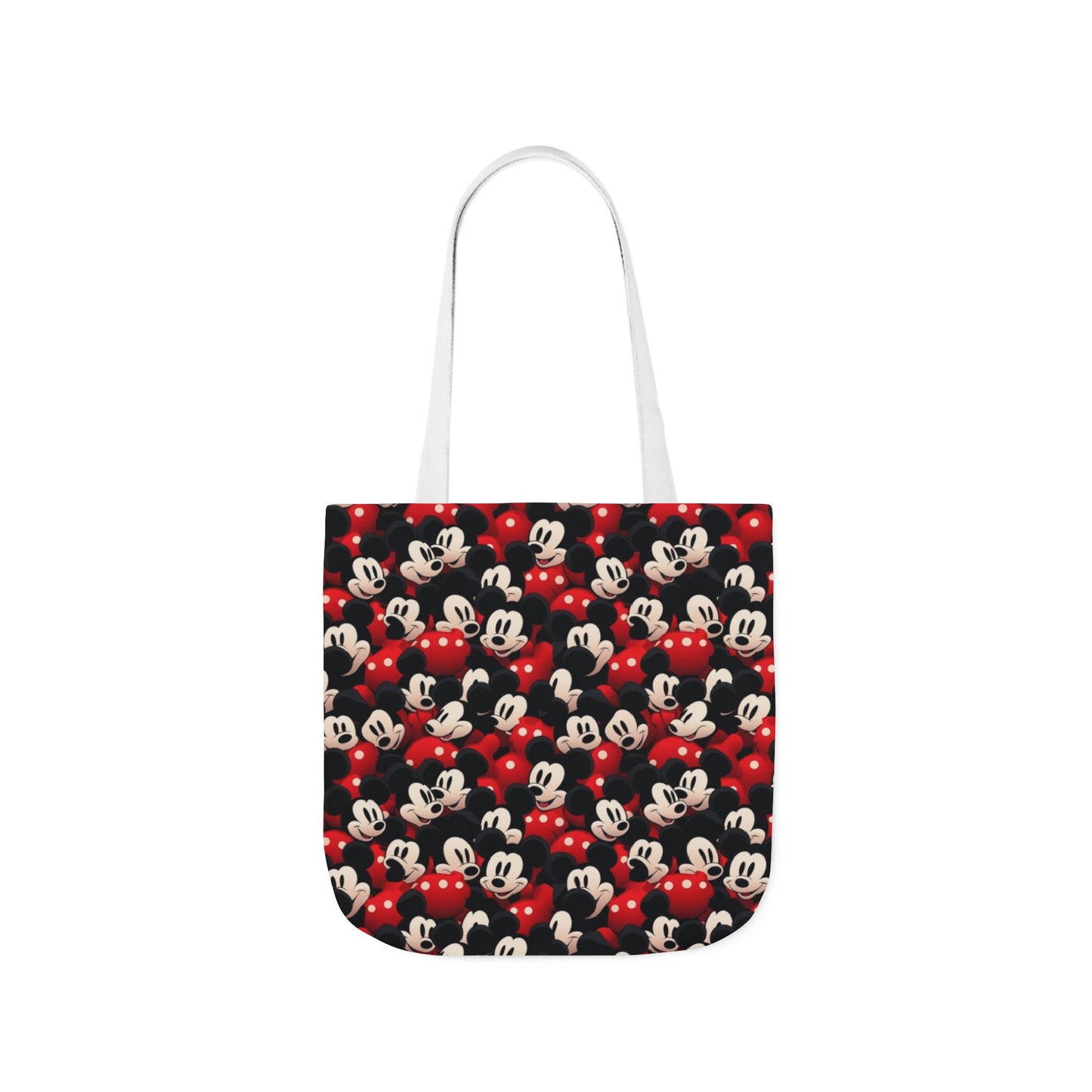 Mickey Mouse Canvas Tote — Retro Cartoon Character Allover Print