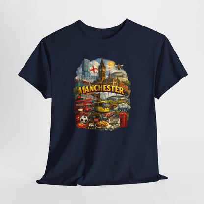 Manchester Skyline Collage T-Shirt