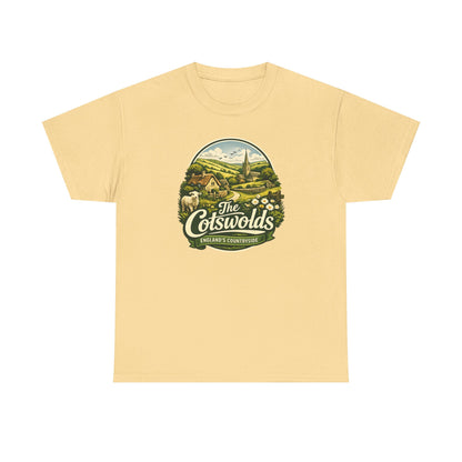 Cotswolds Vintage Landscape T‑Shirt — The Cotswolds Countryside Tee