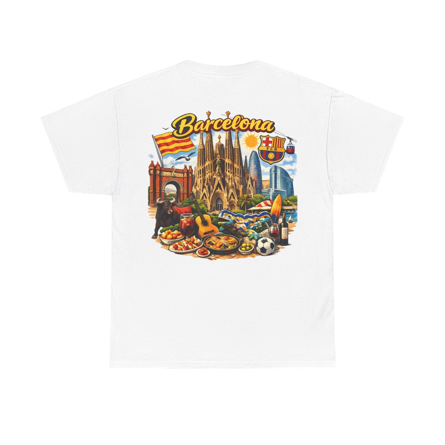 Barcelona Souvenir T‑Shirt — Vintage City Collage Tee