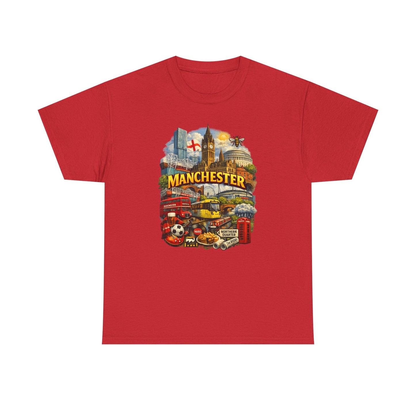 Manchester Skyline Collage T-Shirt