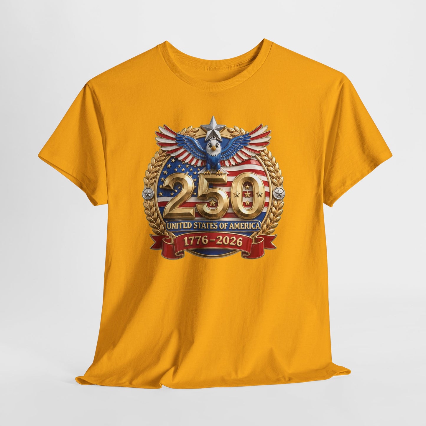250th USA Anniversary T-Shirt – 1776–2026 Patriotic Eagle Emblem Tee