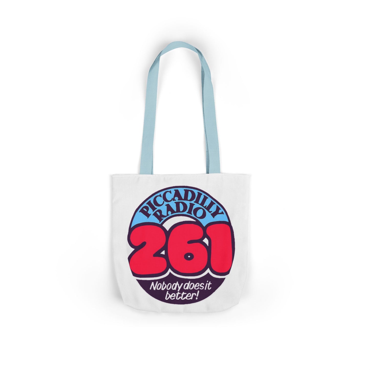 Tote Bag — Retro 'Piccadilly Radio 261' Vintage Logo Canvas Tote