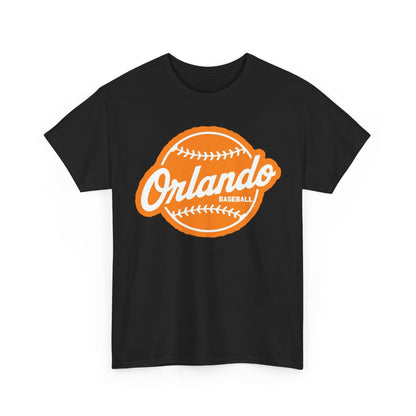 Orlando Baseball Tee — Vintage Orange Baseball Logo T‑Shirt