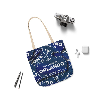 Orlando Welcome Sign Canvas Tote