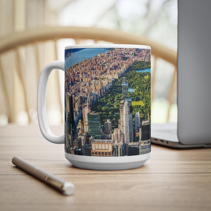 New York City Central Park Aerial Ceramic Coffee Mug — Skyline 11oz/15oz