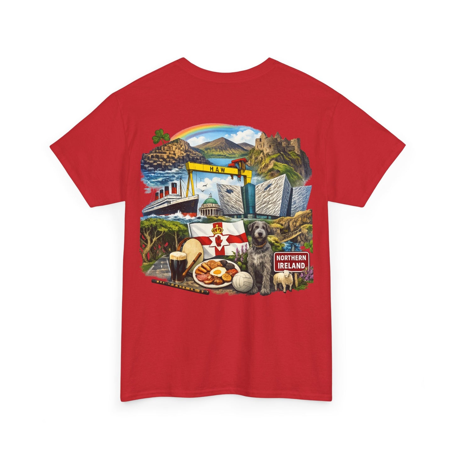 Northern Ireland Collage Tee — "Make Northern Ireland Great Again" Graphic T-Shirt