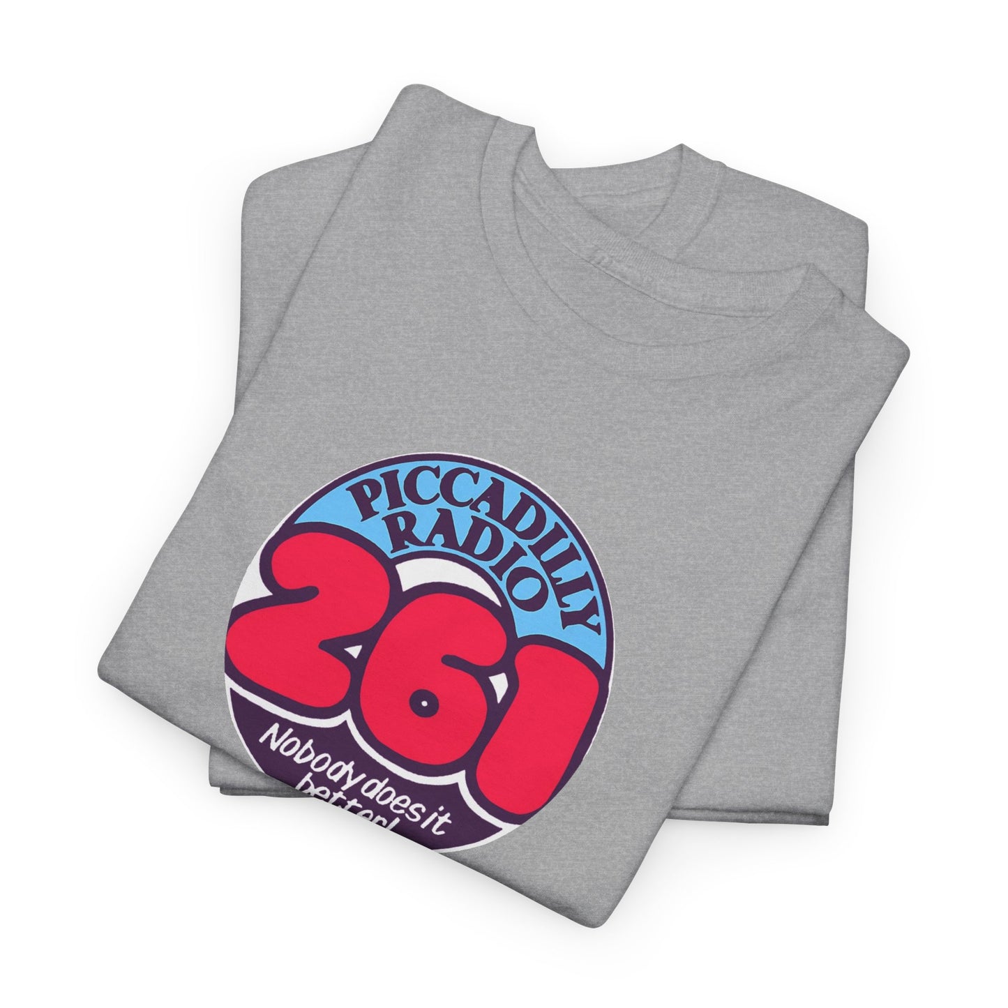 Piccadilly Radio '261' Logo T‑Shirt — Vintage Unofficial Radio Station Graphic Tee