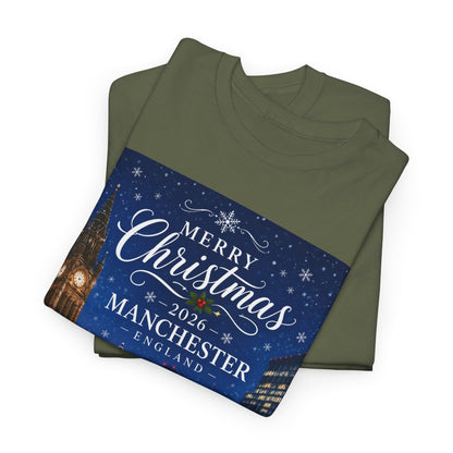Manchester Christmas Tee — Merry Christmas 2026 Holiday T‑Shirt
