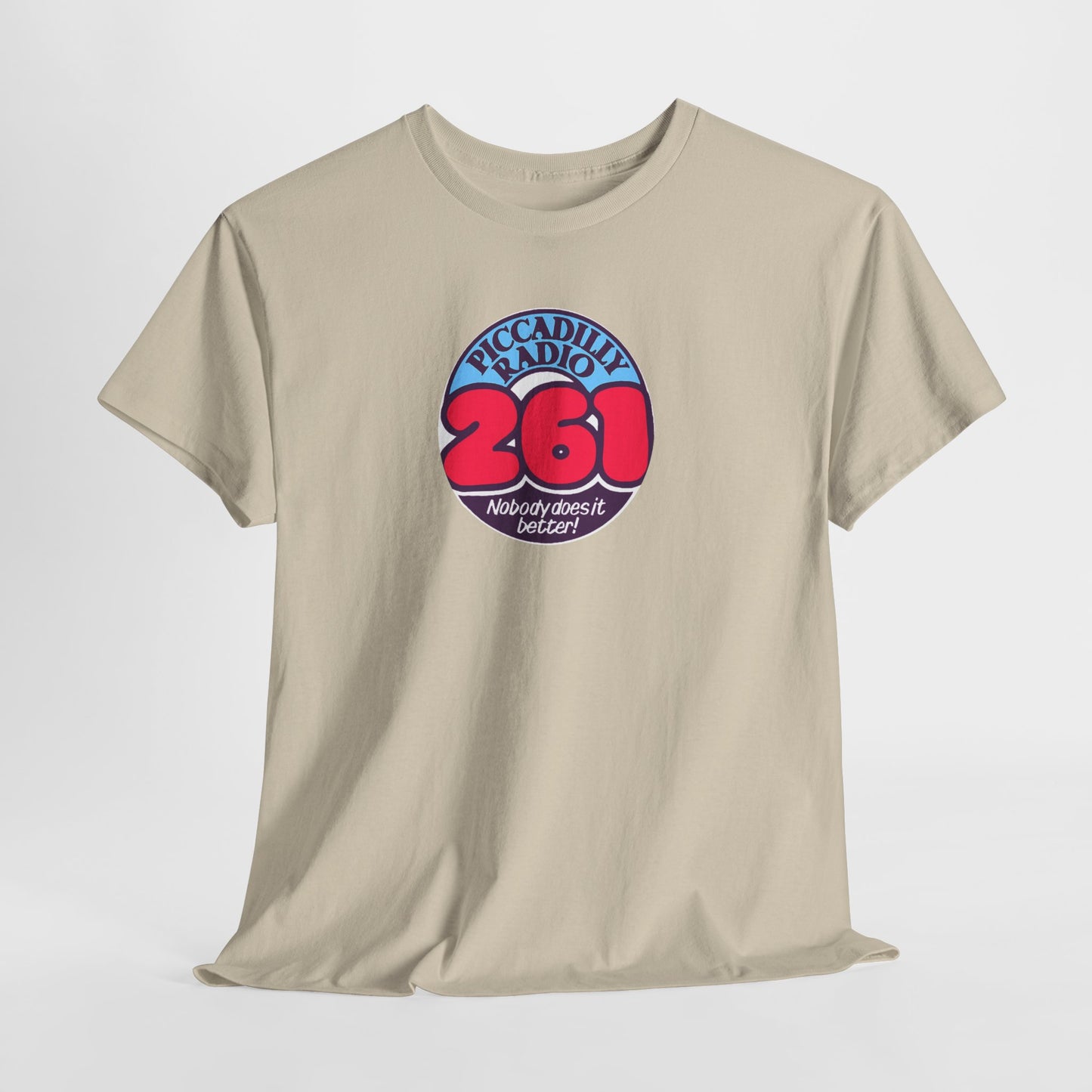 Piccadilly Radio '261' Logo T‑Shirt — Vintage Unofficial Radio Station Graphic Tee