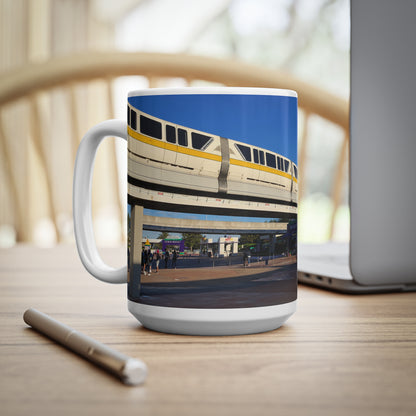 Magic Kingdom Monorail Scenic Ceramic Coffee Mug — 11oz & 15oz