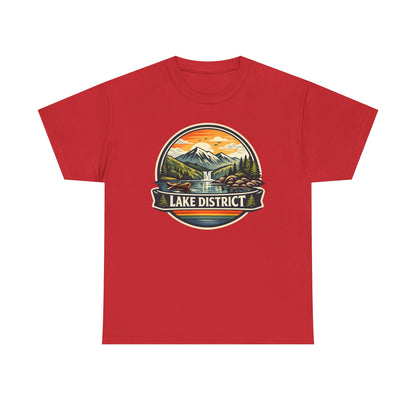 Lake District Graphic Tee — Scenic Mountain & Lake Camping Shirt