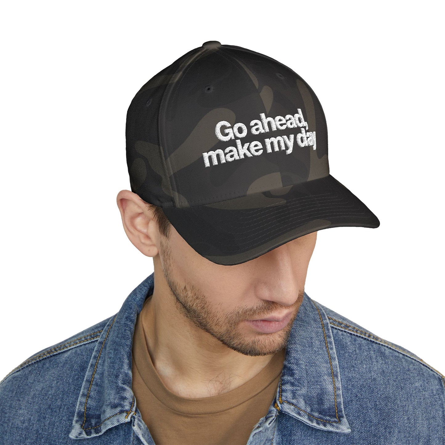 Go Ahead Make My Day Embroidered Cap — Attitude Baseball Hat