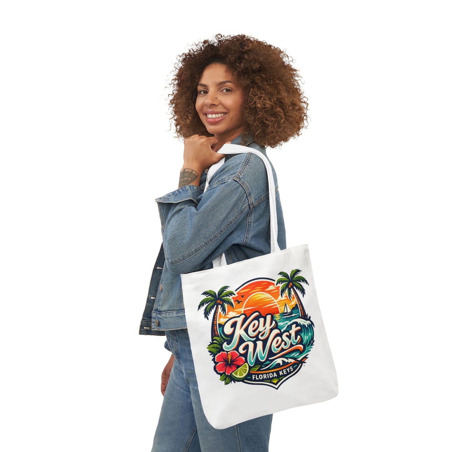 Key West Sunset Canvas Tote