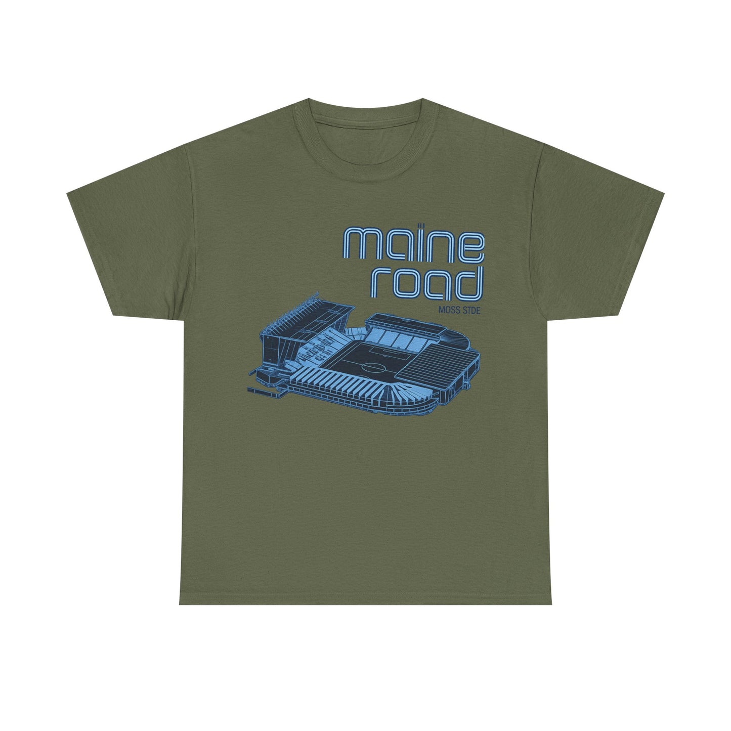 Maine Road Retro Stadium Tee — Vintage Football Arena Graphic Shirt