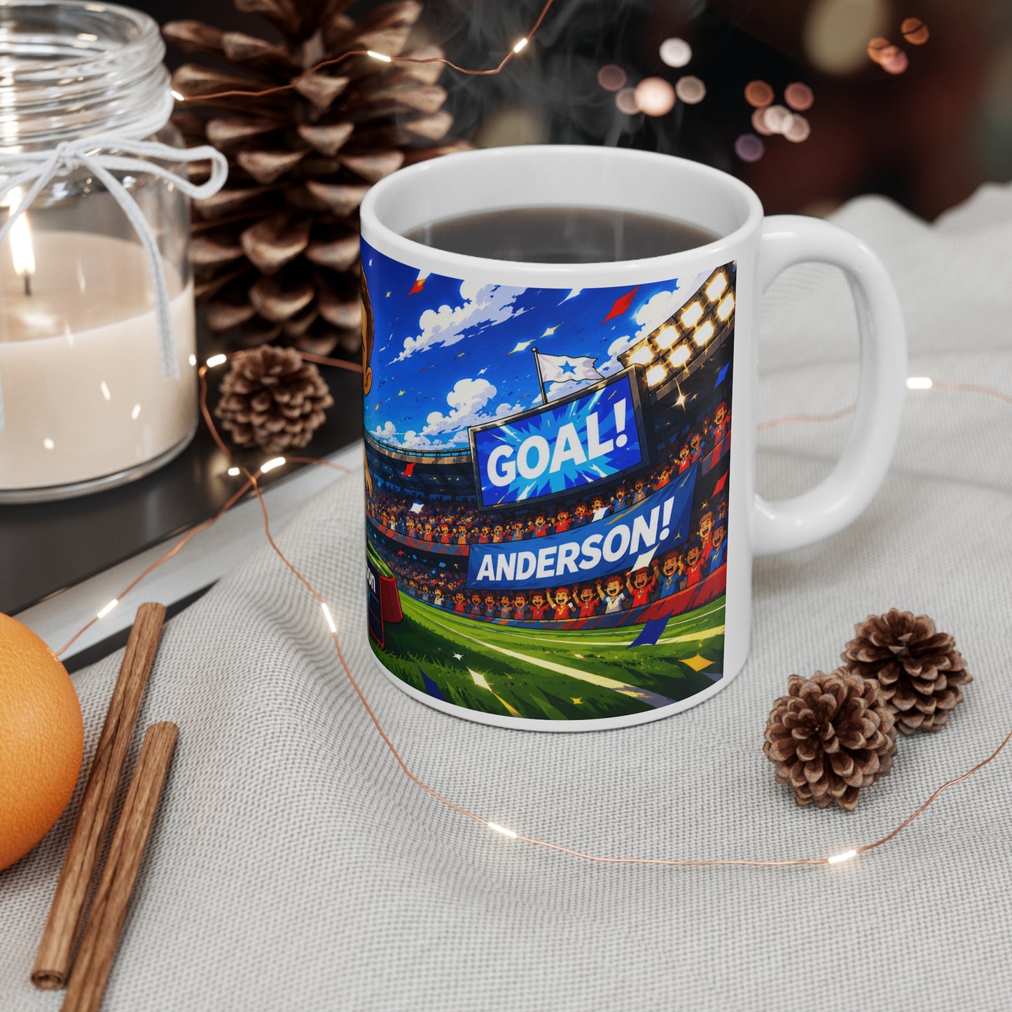 Elliot Anderson Man City & England Anime Coffee Mug — 11oz/15oz