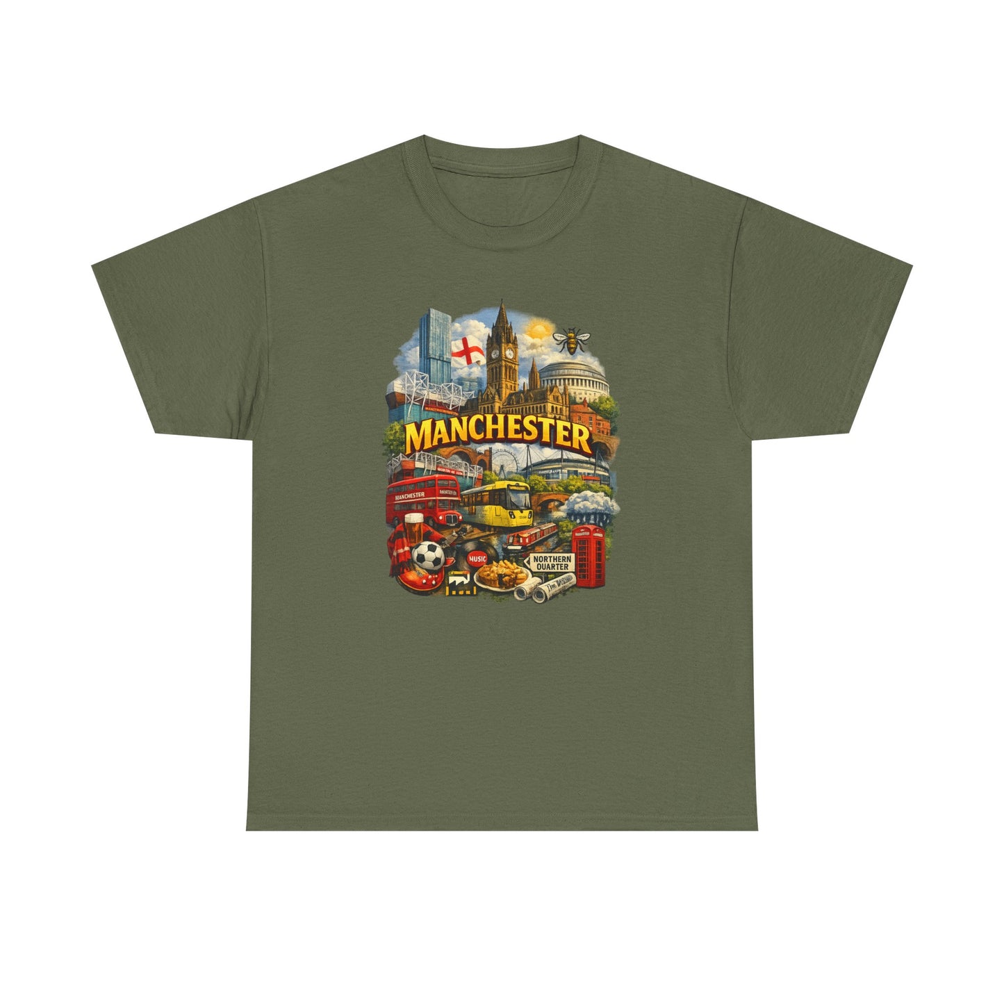 Manchester Skyline Collage T-Shirt