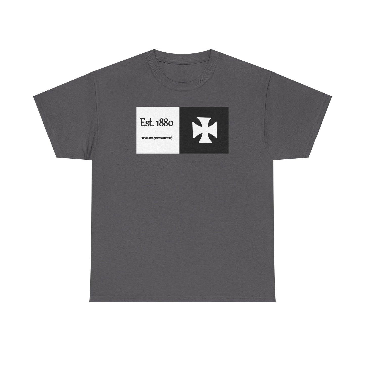 ST Mark's West Gorton (Manchester City) Est. 1880 Cross Logo T-Shirt