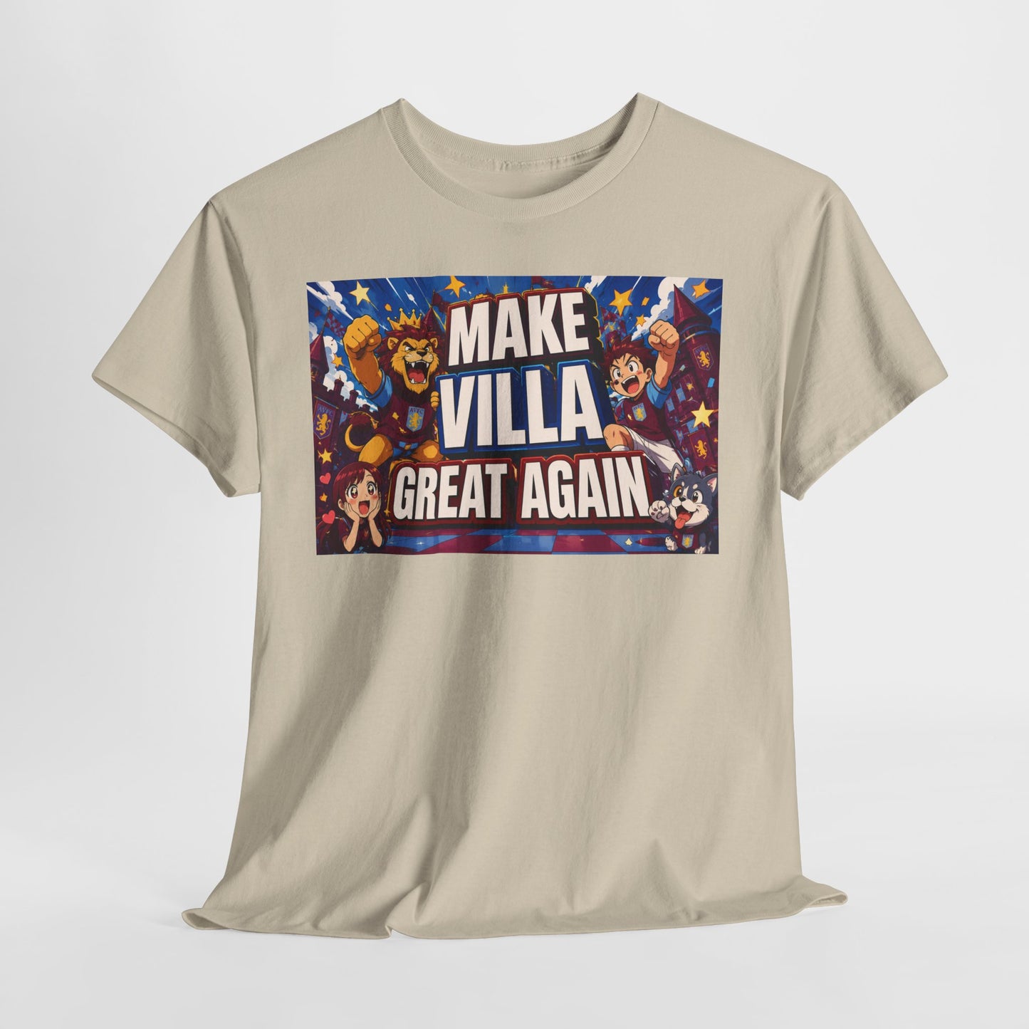 Aston VIlla Make Villa Great Again T-Shirt — Funny Political Parody Tee