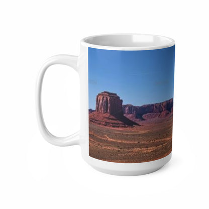 Desert Panorama Mug — Monument Valley Scenic Ceramic Coffee Cup (11oz & 15oz)