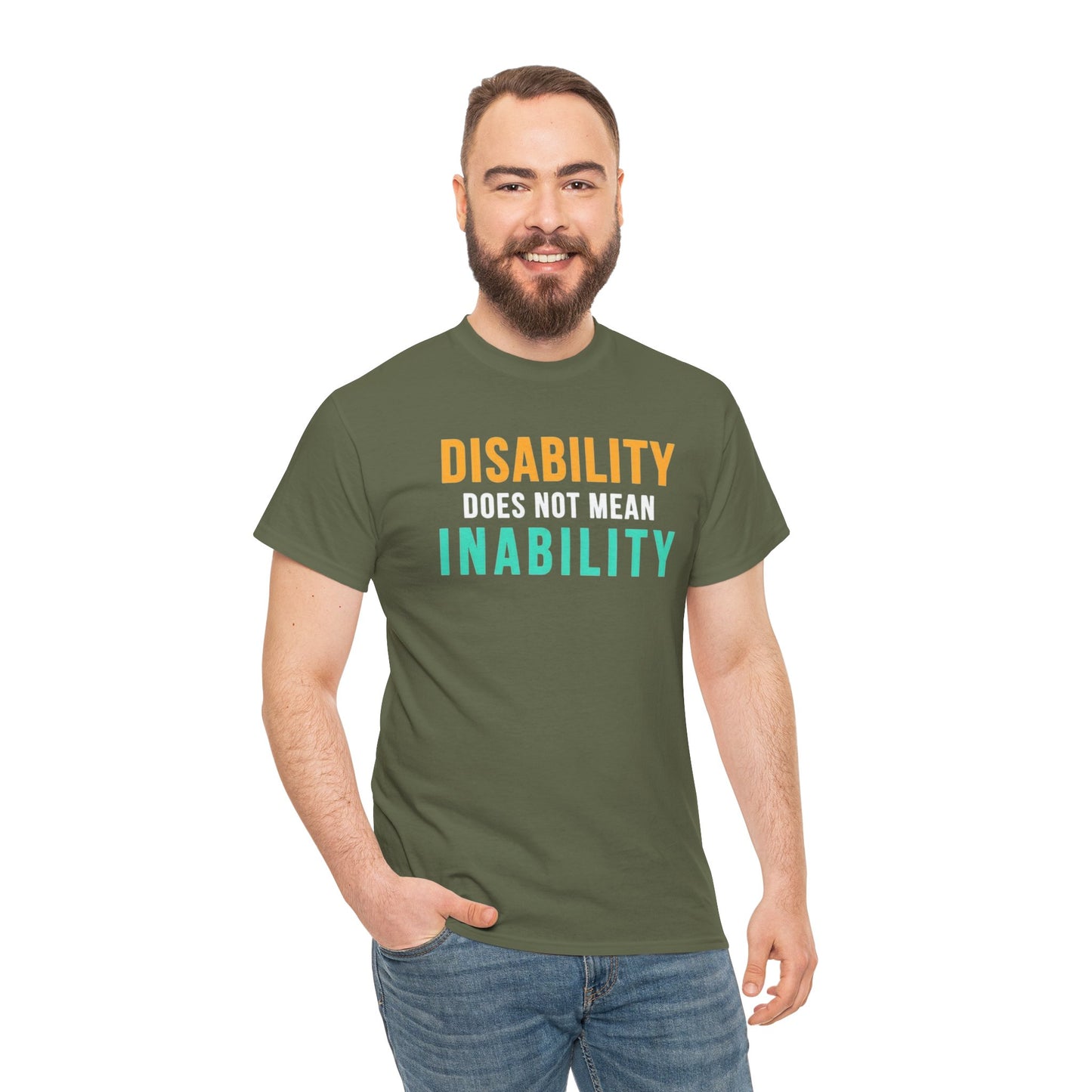 Disability Does Not Mean Inability T-Shirt — Inspirational Disability Awareness Tee