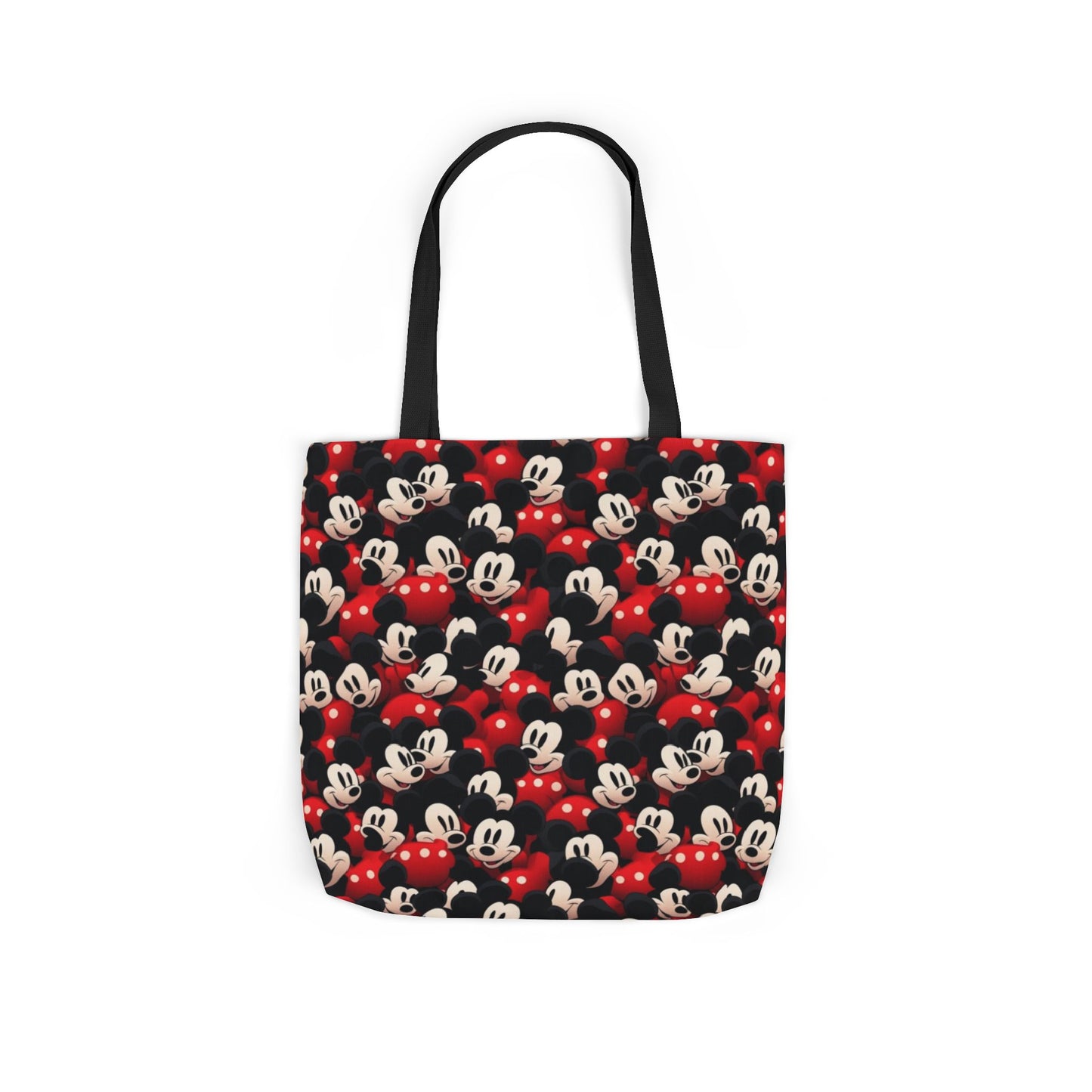 Mickey Mouse Canvas Tote — Retro Cartoon Character Allover Print
