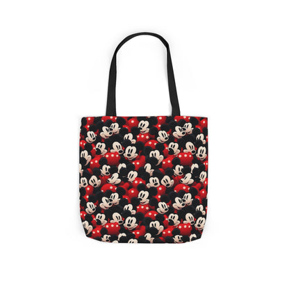 Mickey Mouse Canvas Tote — Retro Cartoon Character Allover Print