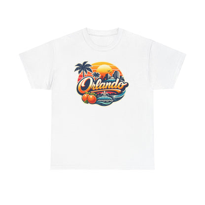Orlando Retro Sunset T-Shirt — Vintage Florida Vacation Tee