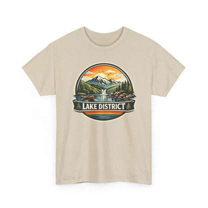 Lake District Graphic Tee — Scenic Mountain & Lake Camping Shirt