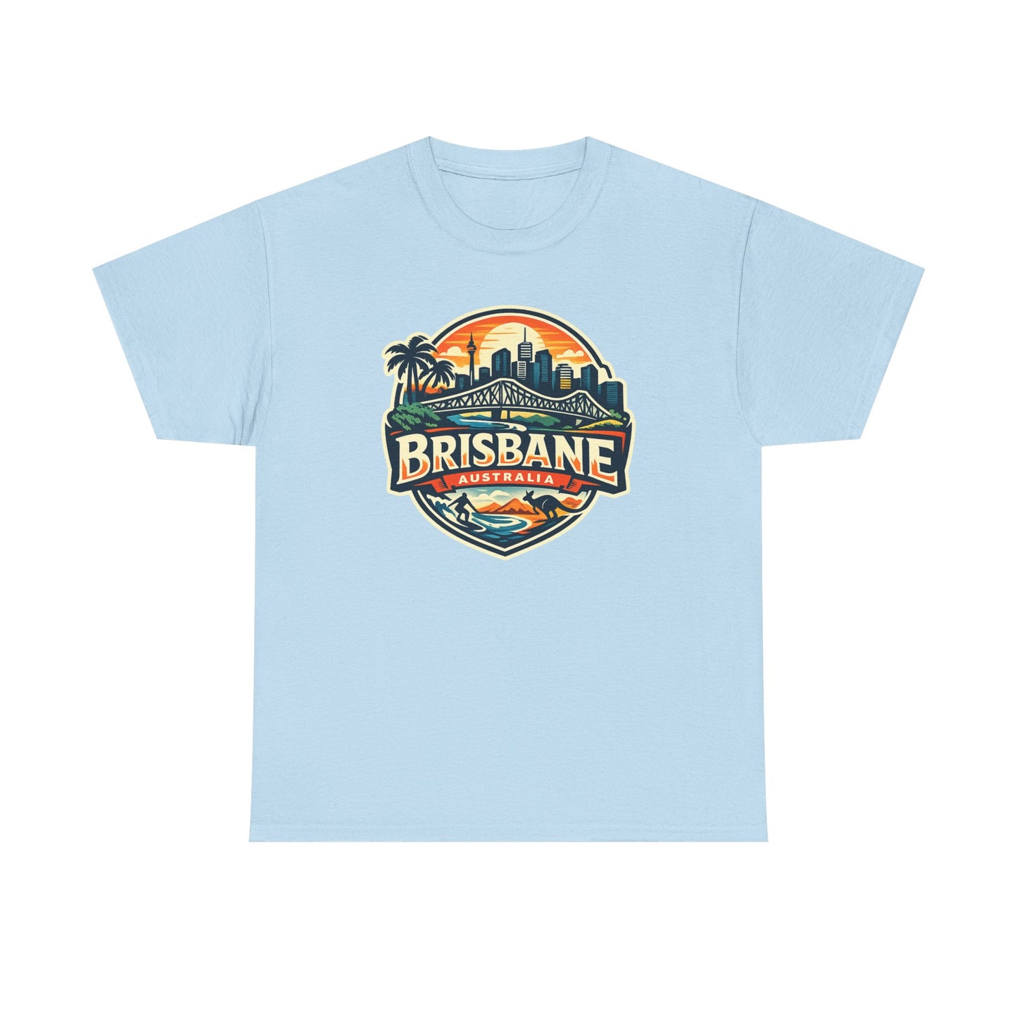 Brisbane Australia Vintage Sunset T-Shirt