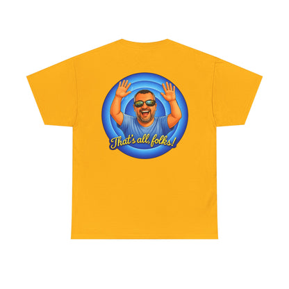 T-Shirt — "That's All, Folks!" Waving Portrait Graphic Tee