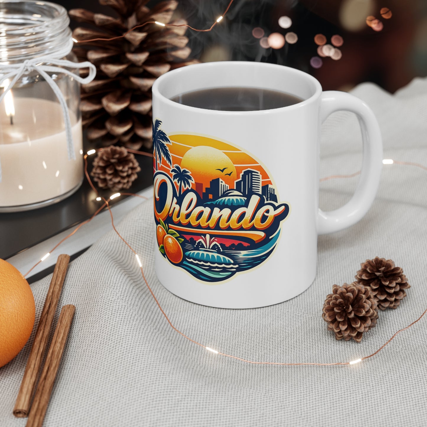 Orlando Tropical Sunset Coffee Mug — Ceramic 11oz & 15oz