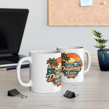 Daytona Beach Ceramic Coffee Cups, 11oz, 15oz