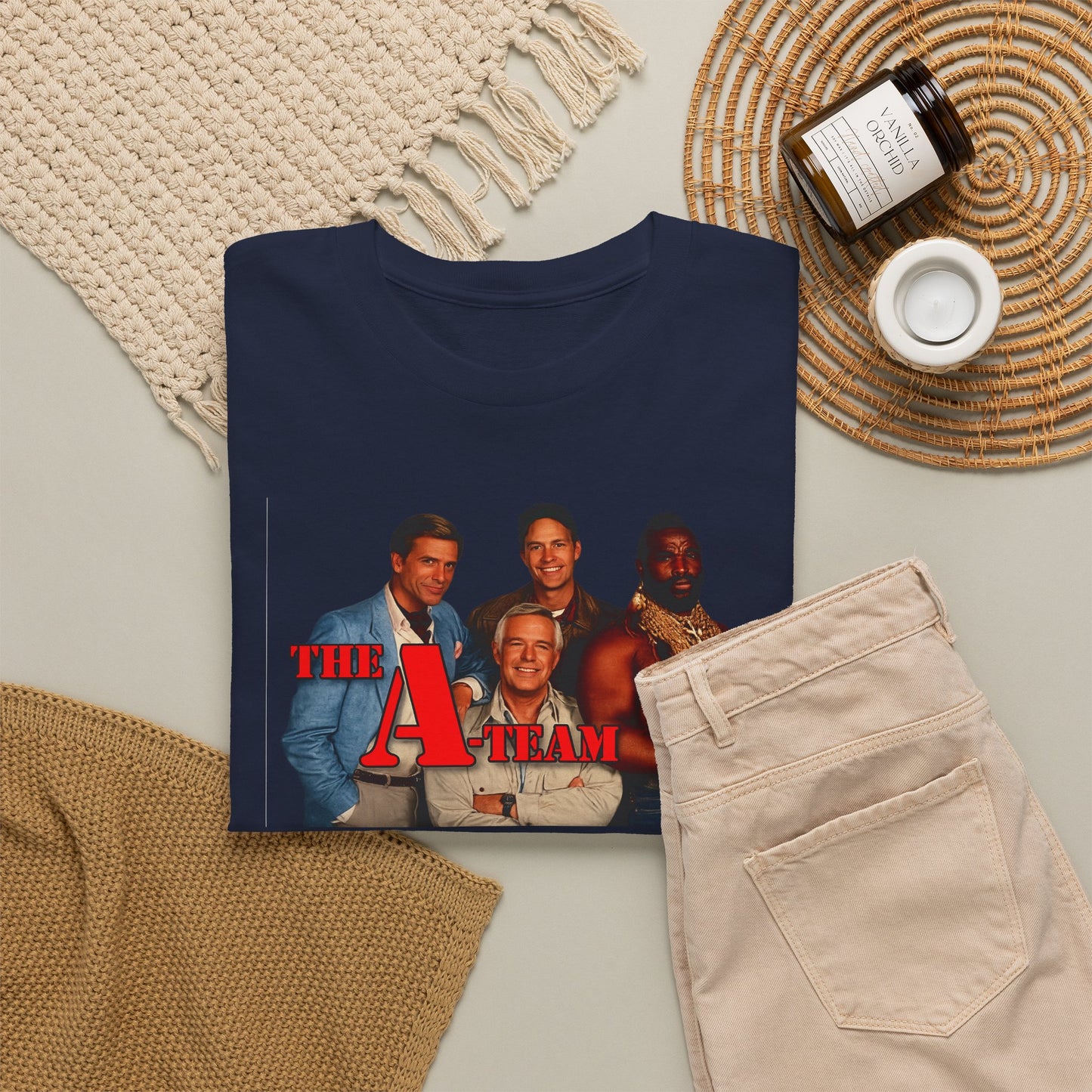 A-Team Graphic Tee — Retro TV Series Logo & Character Poster T-Shirt