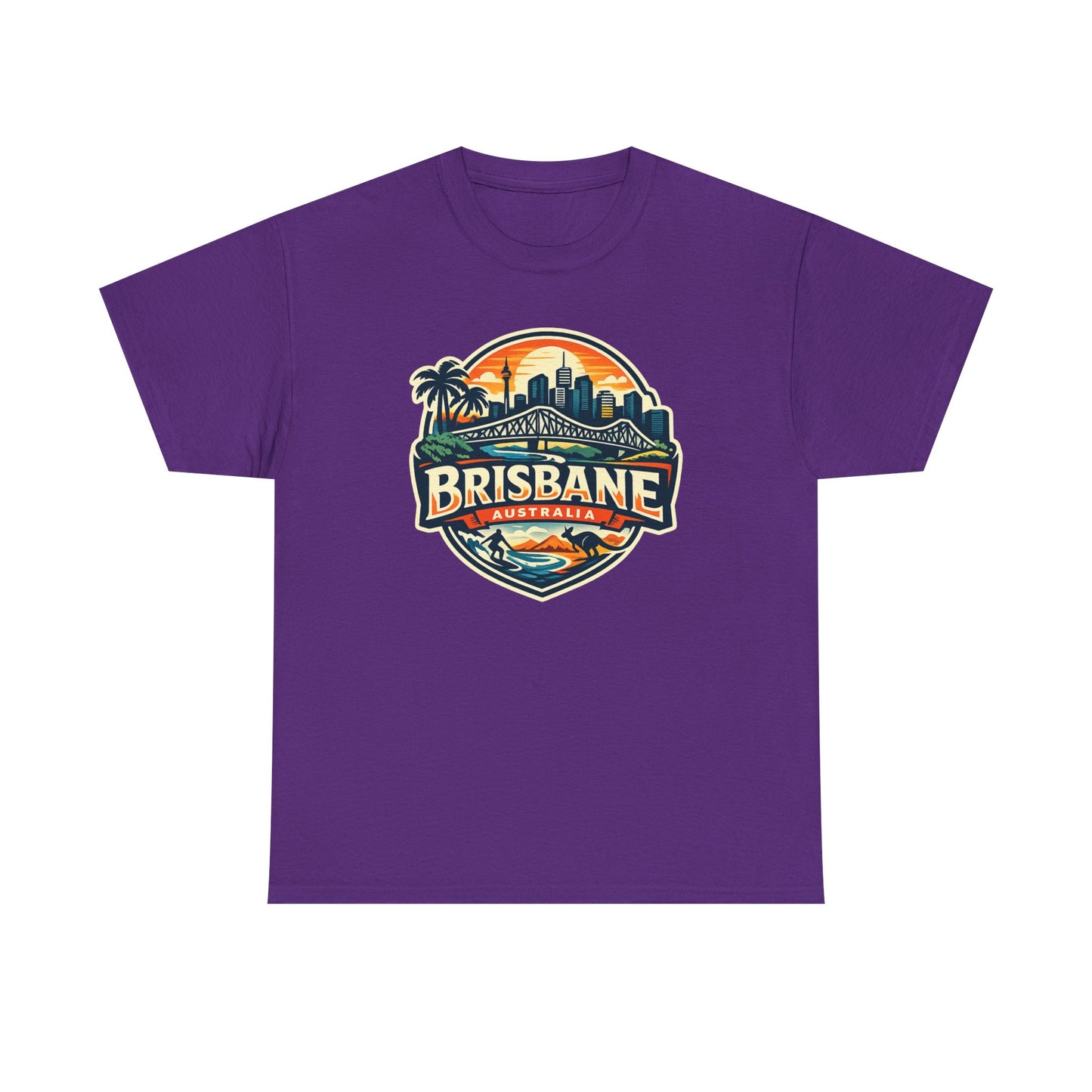 Brisbane Australia Vintage Sunset T-Shirt