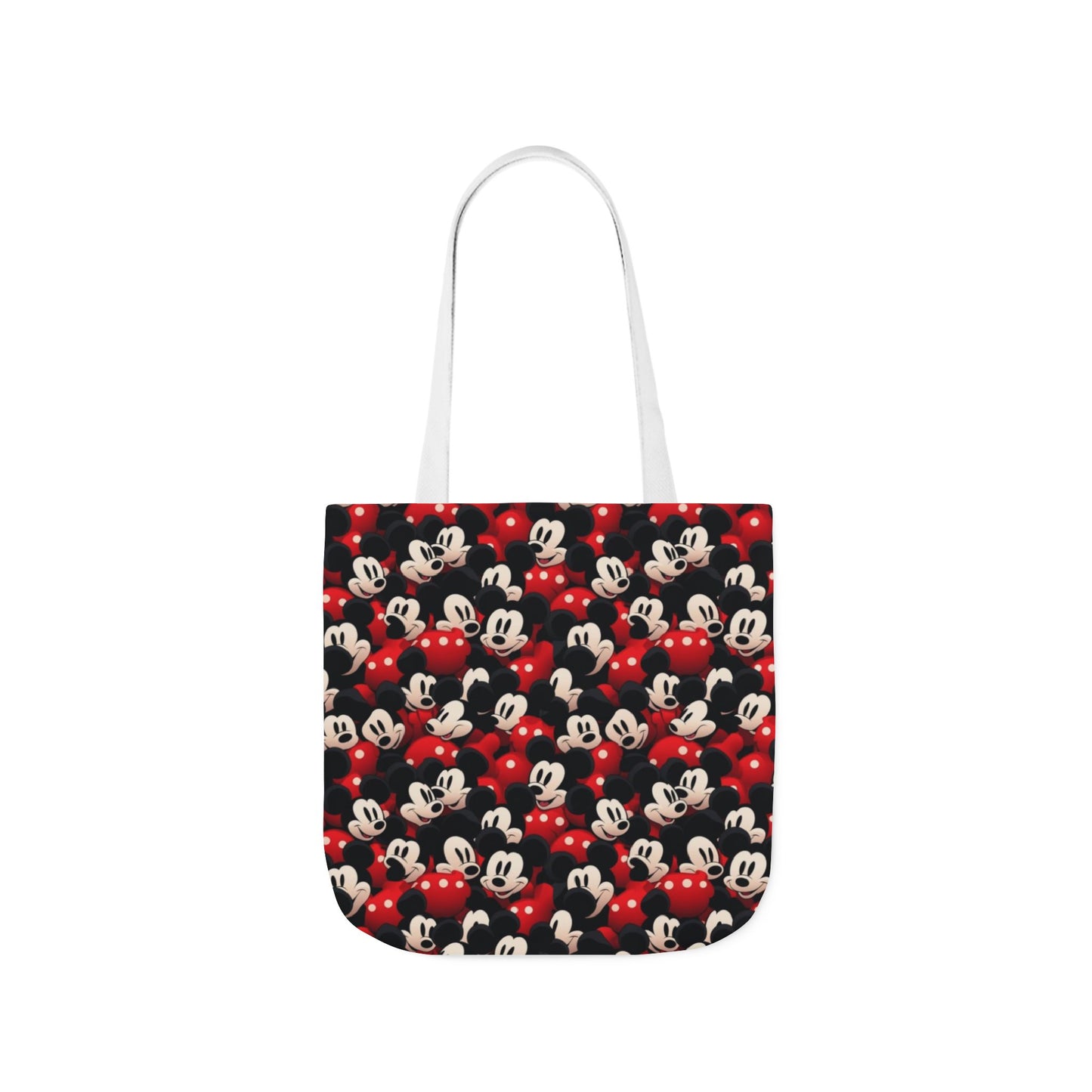 Mickey Mouse Canvas Tote — Retro Cartoon Character Allover Print