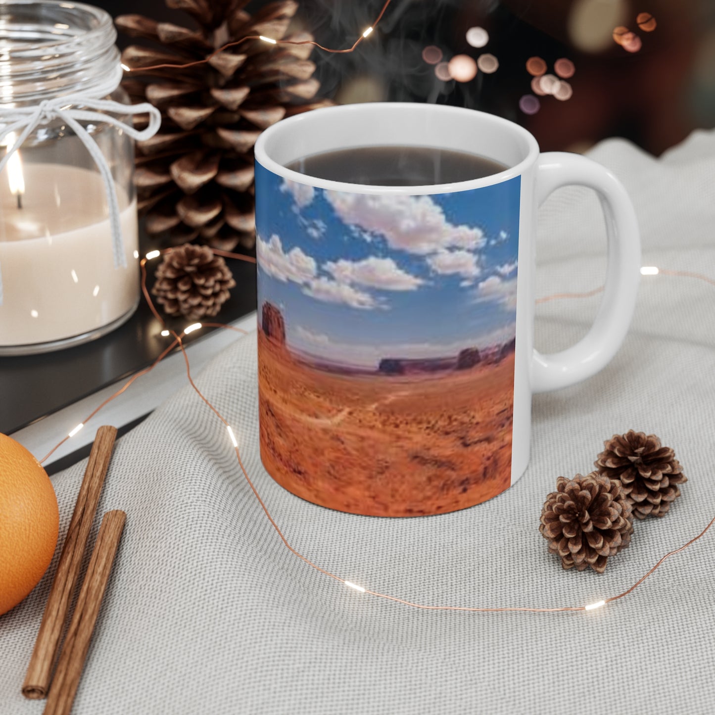 Monument Valley Desert Panorama Mug – Southwestern Landscape Coffee Cup (11oz/15oz)