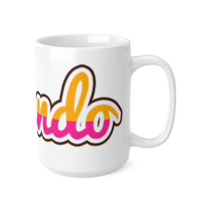 Orlando Retro Script Ceramic Mug — Colorful City Souvenir (11oz & 15oz)