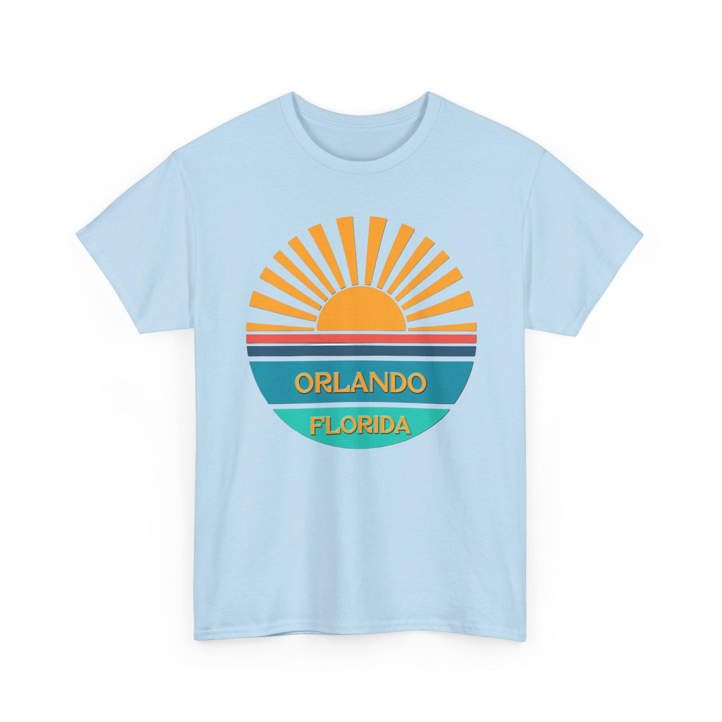 Orlando Florida Sunset T-Shirt – Retro Sunburst Vacation Tee