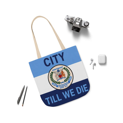 City Till We Die Canvas Tote Bag — Football Fan Flag Tote