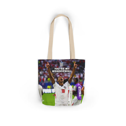 Jude Bellingham England Celebration Tote Bag – "You’re My Wonderwall" England Fan Canvas Tote
