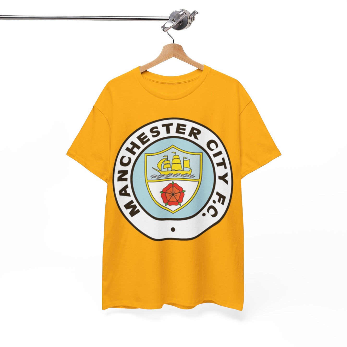 Manchester City F.C. Retro Crest T-Shirt – Retro Football Fan Tee