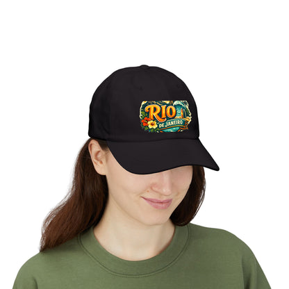 Rio de Janeiro Vintage Surf Dad Cap — Tropical Beach Hat